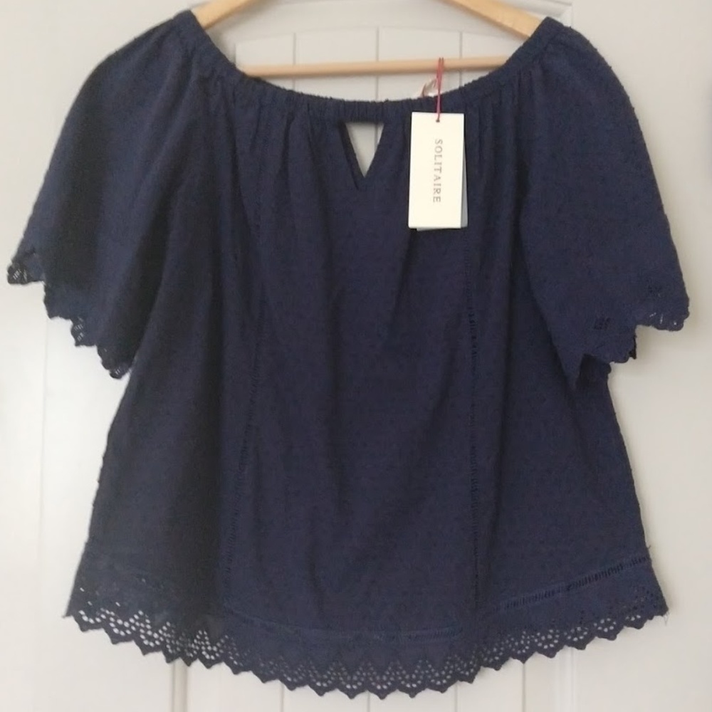 Solitaire Off the Shoulder Cotton Top.